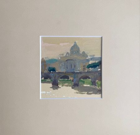 Валерия Привалихина (Авторская графика - 
                  24.5 x 24.5 см) Rome
