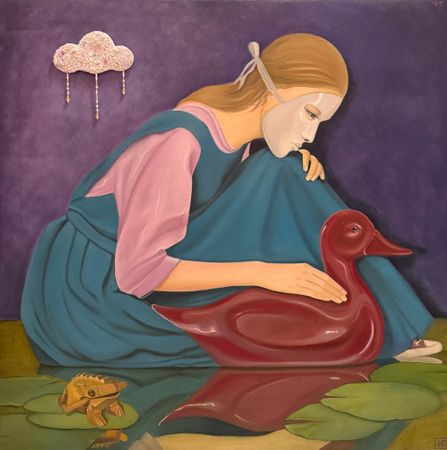 Нина Григель (Картина, живопись - 
                  95 x 95 см) Игрушки для взрослых