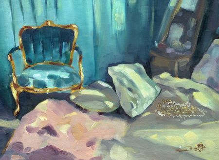 Анна Рудько (Авторская графика - 
                  40 x 30 см) Спальня