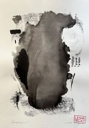 Леша Мелки (Авторская графика - 
                  30 x 40 см) PORTRAIT 6