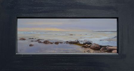 Михаил Псюрников (Картина, живопись - 
                  31.3 x 15 см) Лед сходит