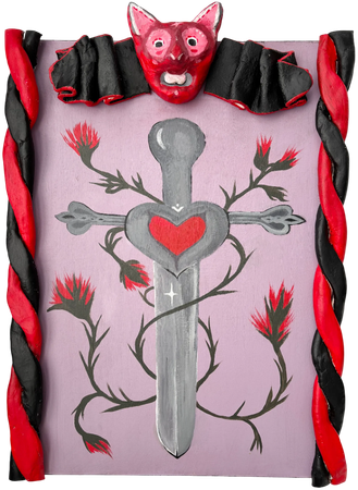 Ира Пенкина (Скульптура - 
                  40 x 50 см) Страж сердца