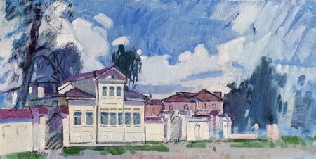 Ольга Семченко (Картина, живопись - 
                  60 x 29.5 см) Солнечный день в Елабуге
