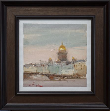 Евгений Бурцев (Картина, живопись - 
                  30 x 30 см) Этюд в СПб 26-8