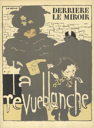 Пьер Боннар (Графика печатная - 
                  26 x 37 см) La Revue Blanche "Derrière le Miroir"
