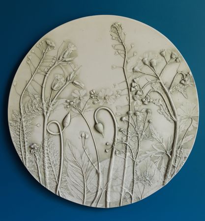 Елена Новожилова (Объект - 
                  33 x 33 см) Ботанический барельеф "ВЕСНА #4"