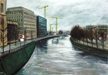 Денис Русаков (Авторская графика - 
                  72 x 52 см) Один день в Берлине / Berlin. Nowember