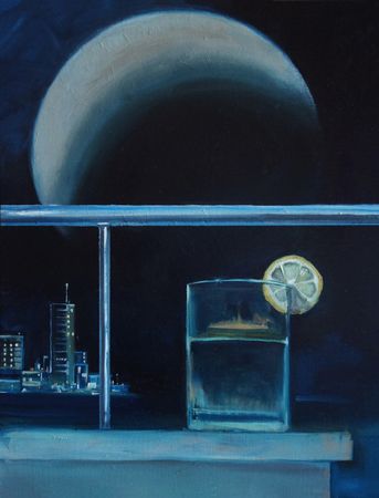 Мария Максимова (Авторская графика - 
                  30 x 40 см) ONE MORE DRINK BEFORE SLEEP