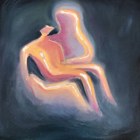 Надежда Прадес (Картина, живопись - 
                  24 x 24 см) Пьета