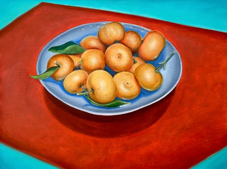 Елена Курочко (Картина, живопись - 
                  40 x 30 см) Мандариновая семейка