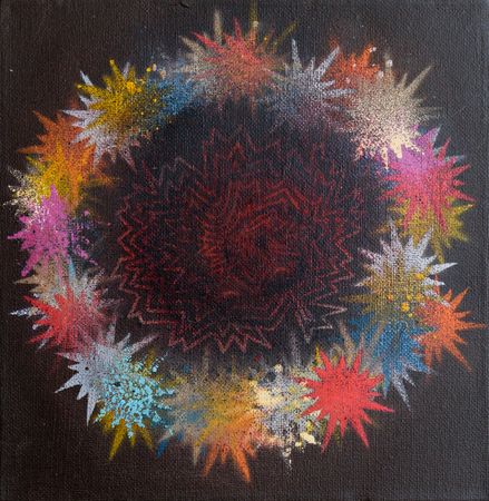 Евгений Куковеров (Картина, живопись - 
                  20 x 20 см) Бездна
