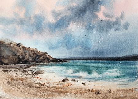 Светлана Юматова (Авторская графика - 
                  30 x 22 см) Будет шторм #2