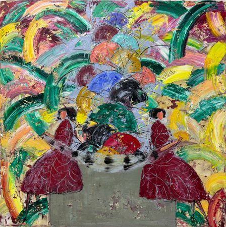 Санжар Джаббаров (Картина, живопись - 
                  90 x 90 см) Дуальность