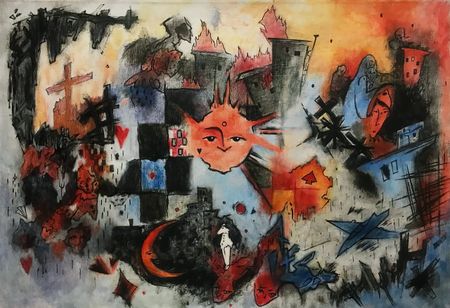 Анастасия Куклина (Картина, живопись - 
                  80 x 55 см) Звезда по имени Солнце