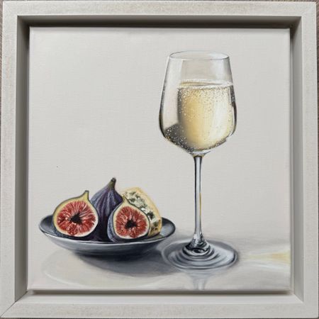 Наталья Наумова (Картина, живопись - 
                  35 x 35 см) Миниатюра "Настроение"