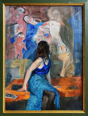 Алина Буглеева (Картина, живопись - 
                  30 x 40 см) Сон (картина+NFT)