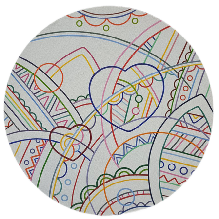 Валентина Ферманчук (Картина, живопись - 
                  40 x 40 см) Видимое