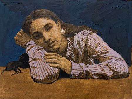 Вера Спасибкина (Авторская графика - 
                  40 x 30 см) Мечтатель