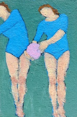 Дарья Петухова (Картина, живопись - 
                  10 x 15 см) Гимнастки