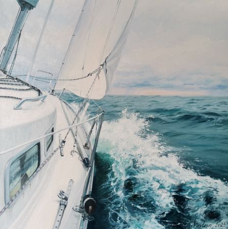Татьяна Павлова (Картина, живопись - 
                  60 x 60 см) Только вперед