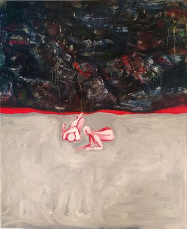Оля Душкина (Картина, живопись - 
                  100 x 120 см) Застряли