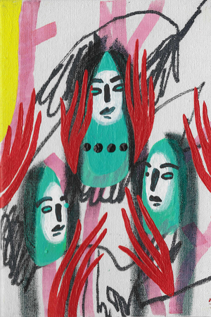 Лена Романовская (Авторская графика - 
                  22 x 27 см) Ритуал Богинь