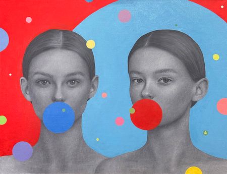 Маргарита Иванова (Картина, живопись - 
                  90 x 70 см) Беседа