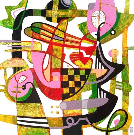 Наталья Порошина (Картина, живопись - 
                  55 x 55 см) Заброшенный сад
