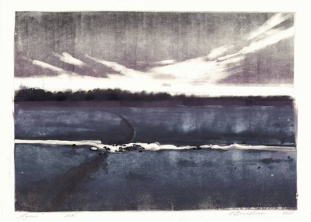 Ольга Безлепкина (Графика печатная - 
                  70 x 50 см) Ручей