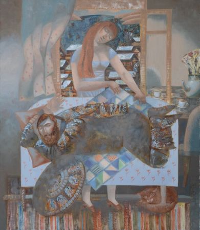 Юлия Шадрина (Картина, живопись - 
                  90 x 105 см) Колыбельная