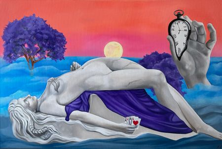 Ксения Великжанина (Картина, живопись - 
                  120 x 80 см) Всем нужен отдых