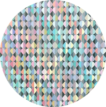 Марина Астахова (Картина, живопись - 
                  80 x 80 см) Drops of Joy Tondo True Morning after Holi
