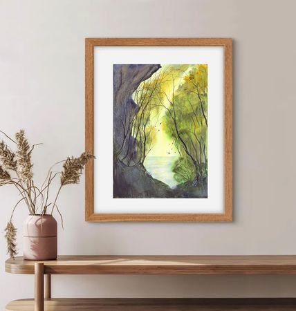 Алла Валежина (Авторская графика - 
                  30 x 42 см) Тропинка к морю