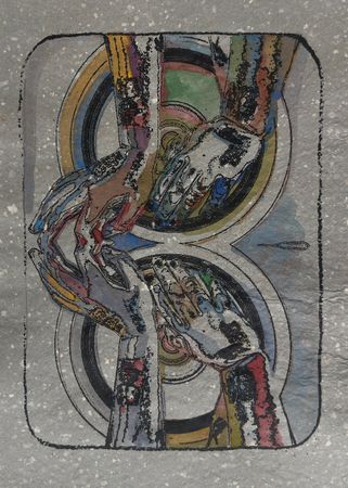 Дарья Мазур (Графика печатная - 
                  21 x 30 см) Из серии "Hello Kitty"