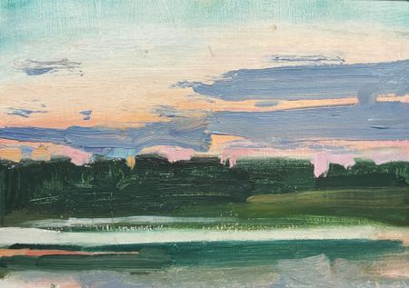 Регина Буглеева (Авторская графика - 
                  26 x 20 см) Закат