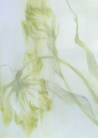 Ульяна Соловей (Авторская графика - 
                  40 x 50 см) Лист / тюльпан V