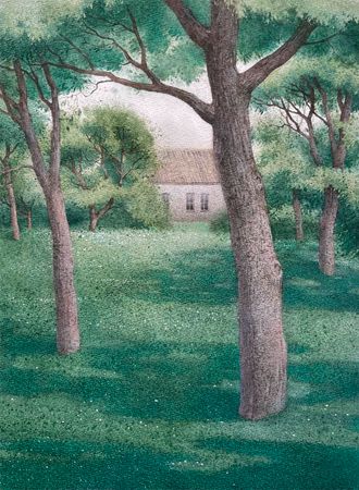 Ангелина Иванова (Авторская графика - 
                  28 x 38 см) Холодные лучи