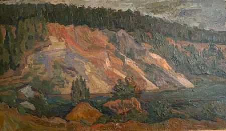 Елизавета Тульчинская (Картина, живопись - 
                  73.2 x 43.2 см) Карьер