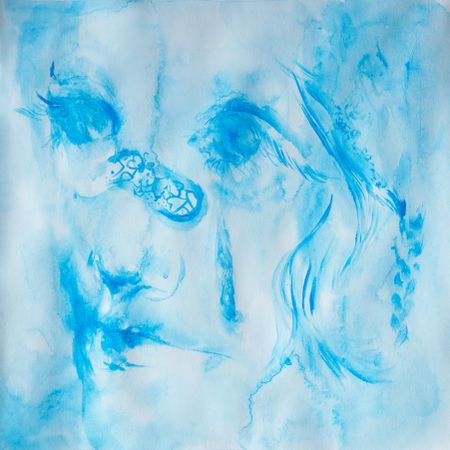 Елизавета Беркутова (Авторская графика - 
                  27 x 27 см) 'Tears'