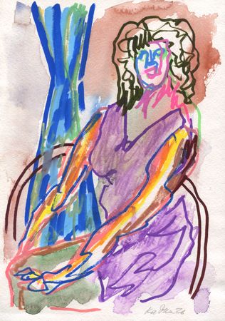 Дмитрий Кавка (Авторская графика - 
                  21 x 30 см) Женщина