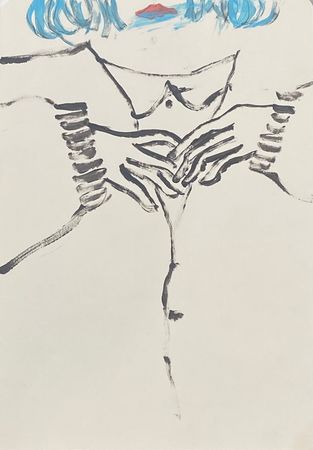 Максим Савва (Авторская графика - 
                  21 x 29 см) Привет ноябрь