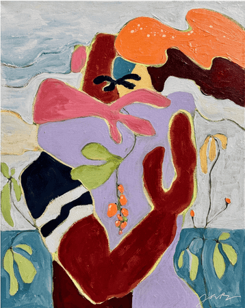 Женя Жари (Картина, живопись - 
                  40 x 50 см) С любимыми не расставайтесь