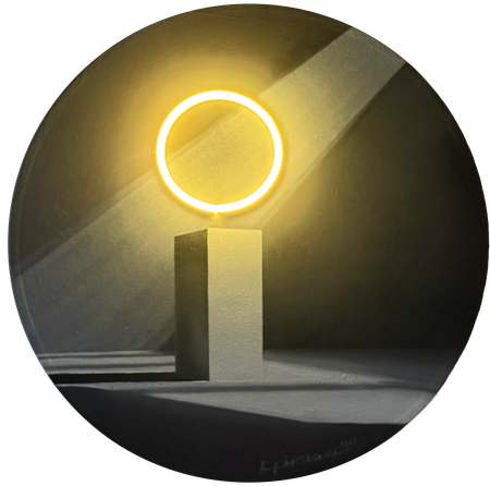 Кристина Хацкевич (Картина, живопись - 
                  50 x 50 см) Под покровом неона