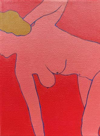 Дарья Петухова (Картина, живопись - 
                  15 x 20 см) Натурщица