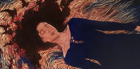 Дарья Григорова (Картина, живопись - 
                  140 x 70 см) Память воды