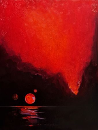 Александр Буданов (Авторская графика - 
                  40 x 50 см) Небесное явление 8