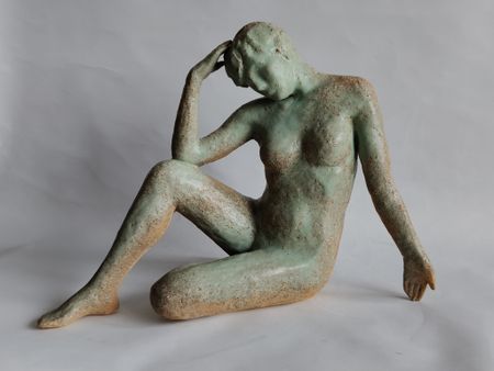 Екатерина Пеганова (Скульптура - 
                  47 x 36 см) Весна