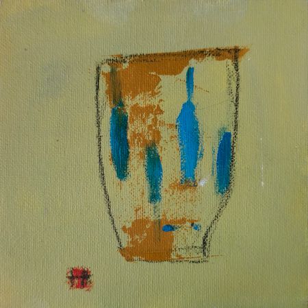 Анастасия Таюрская (Авторская графика - 
                  15 x 15 см) Чаша