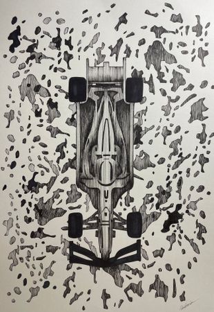 Виктория Никулочкина (Авторская графика - 
                  29.7 x 42 см) F1