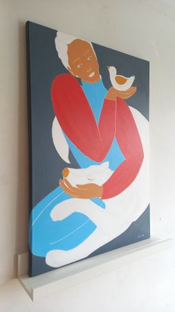 Саша Катинаускиене (Картина, живопись - 
                  50 x 70 см) Тишина. Гармония